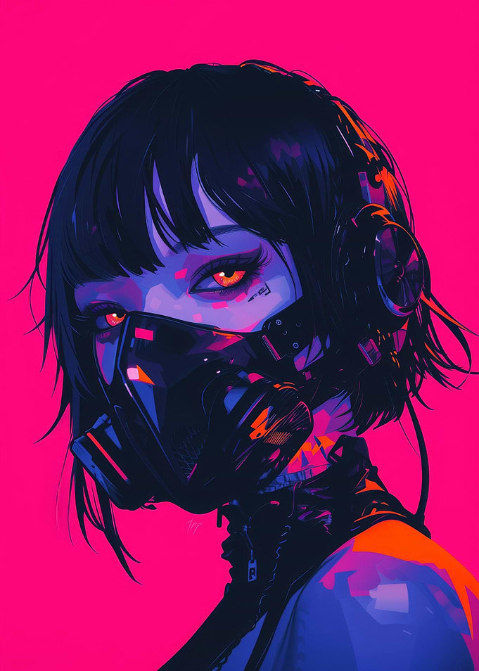 Futuristic Cyberpunk Girl