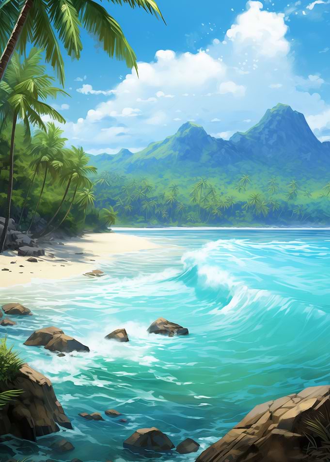 Waves Beach Island