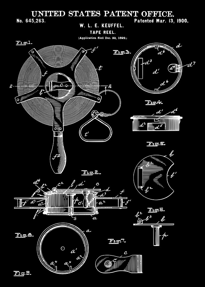 Tape reel patent