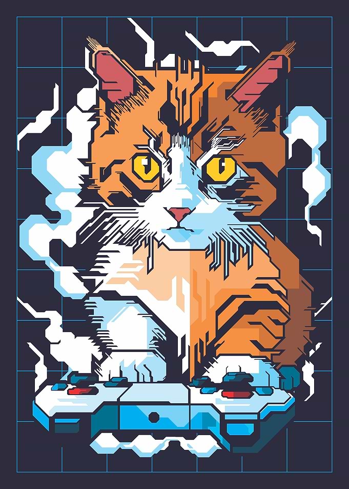 CUTE CAT GAMER