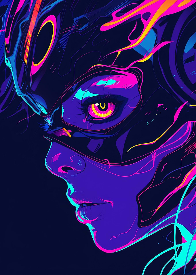 Futuristic Cyberpunk Girl