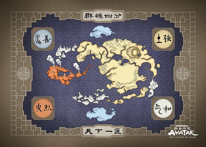 The Four Nations Map