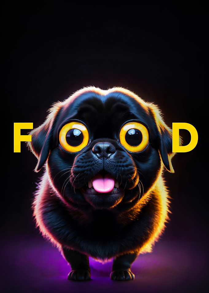 Hungry Food Pug Dog