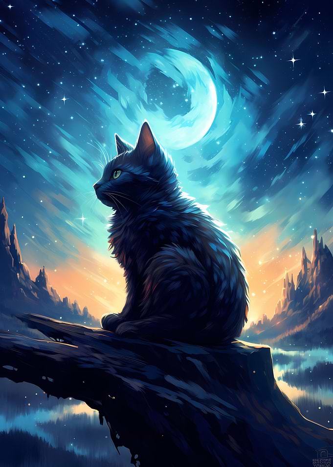 Galaxy Black Cat