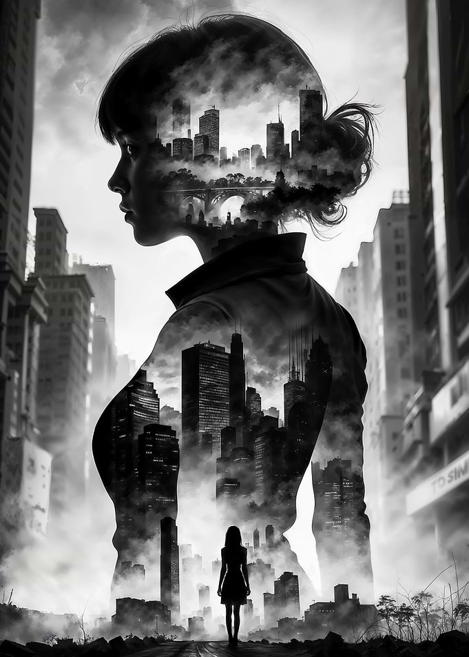 Urban City Girl Portrait