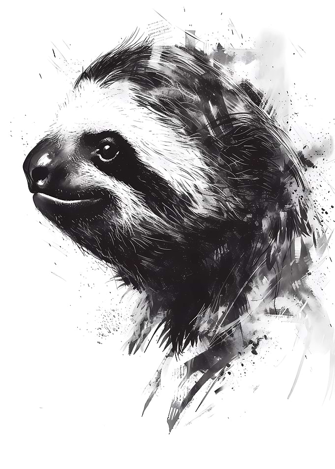 Sloth Watercolor