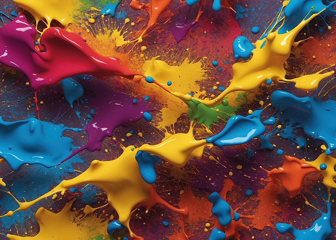 Art Abstract Ink Splatter