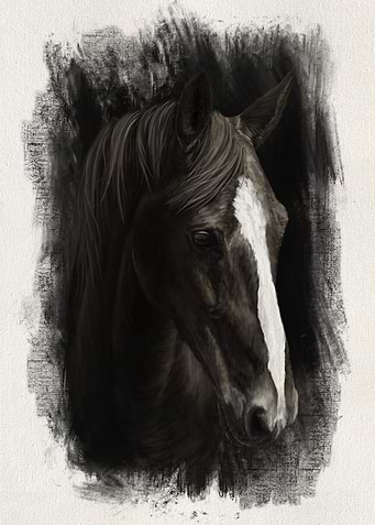 Horse Oil Portrait