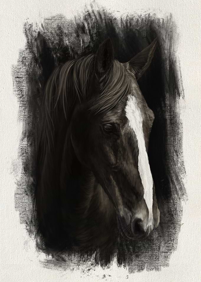 Horse Oil Portrait