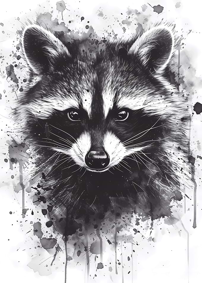 Raccoon Watercolor