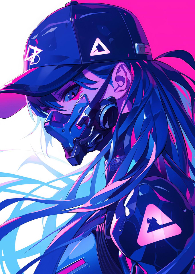 Cyberpunk Popart Girl