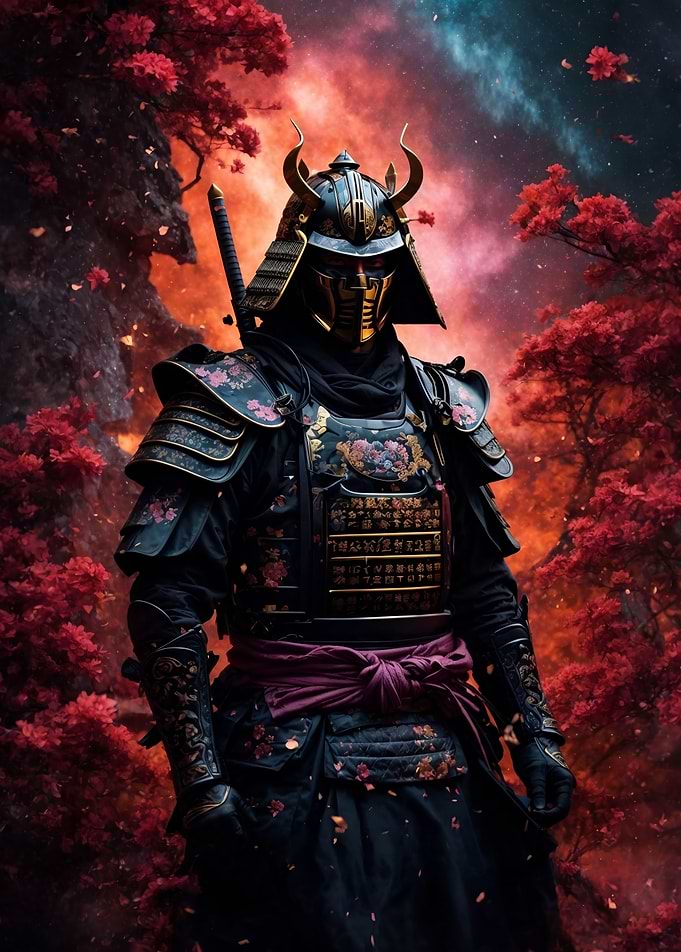 Cherry Samurai Warrior