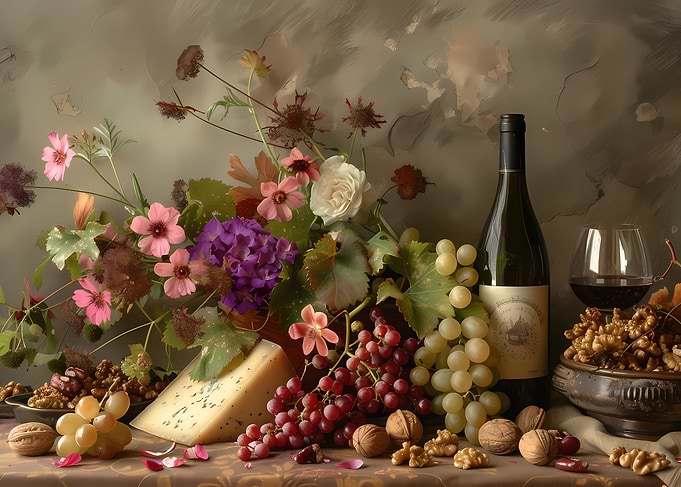 Still life with cheese 3