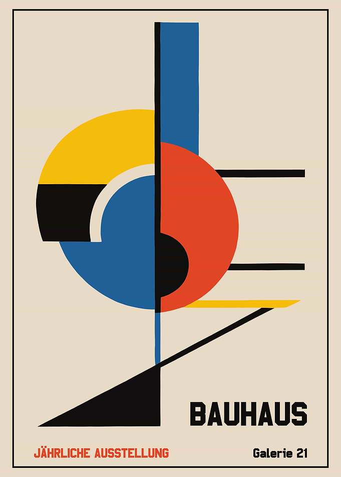 Geometric Bauhaus Poster
