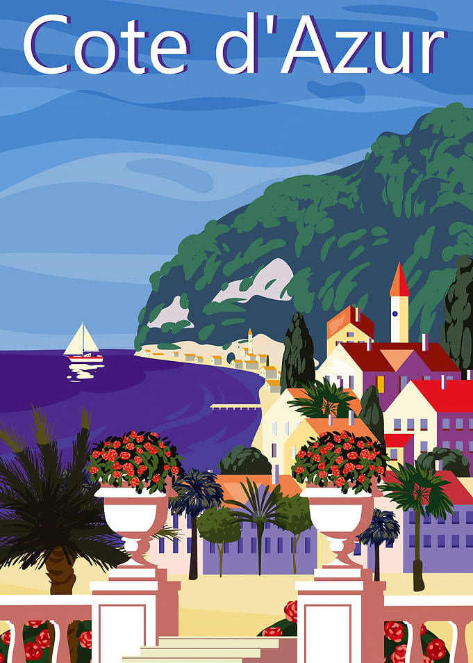 Cote d Azur Beach France