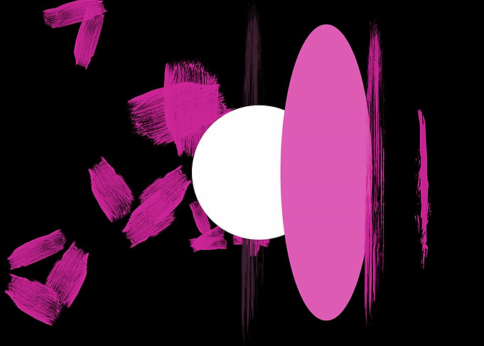 pink white and black