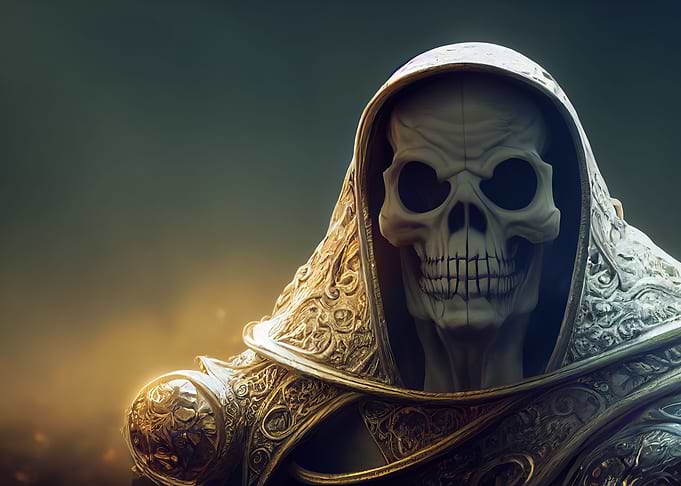 Skeleton knight in Armor