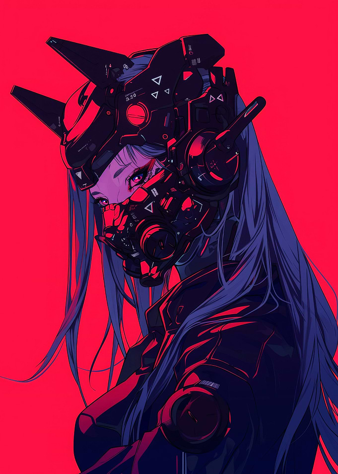 Cyberpunk Popart Girl