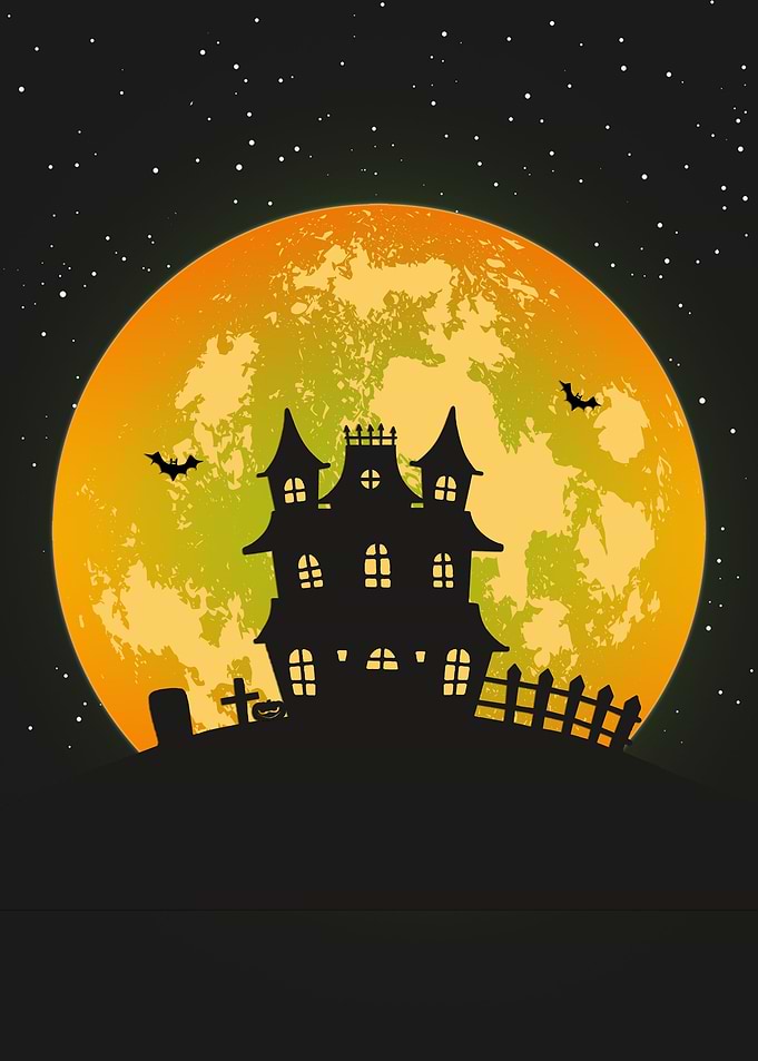 Scary haunted house