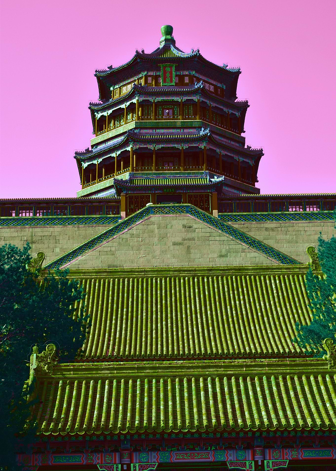 Neon summer palace, China