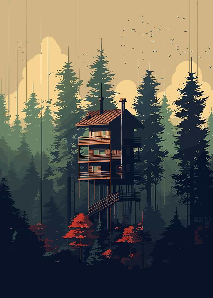 Lost Caban in the Woods