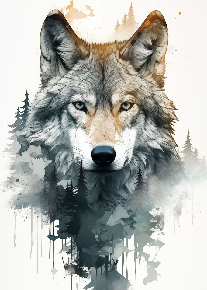 Wolf Watercolor
