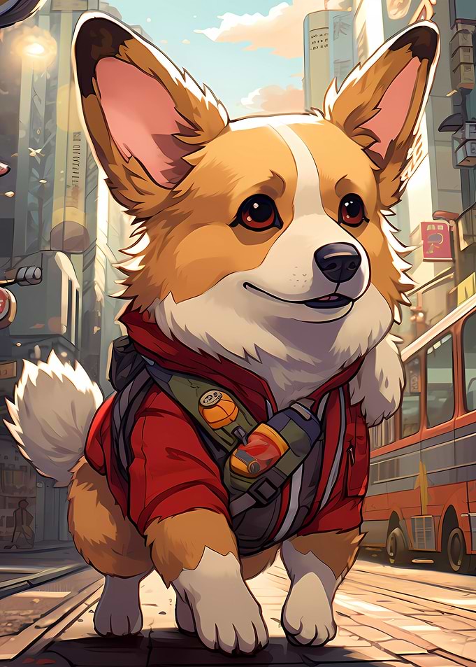 Shiba Inu Dog Wall Art