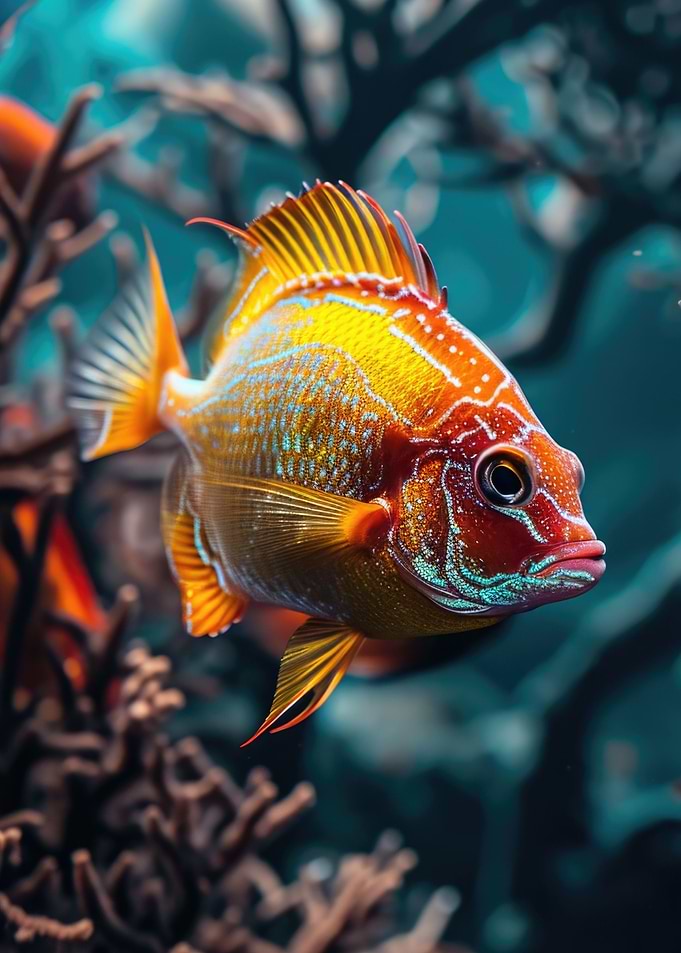 Glowing Ocean Fish