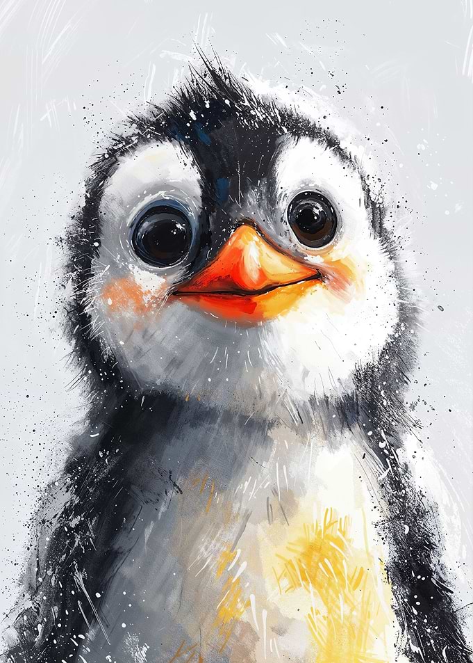 Fluffy Penguin Chick