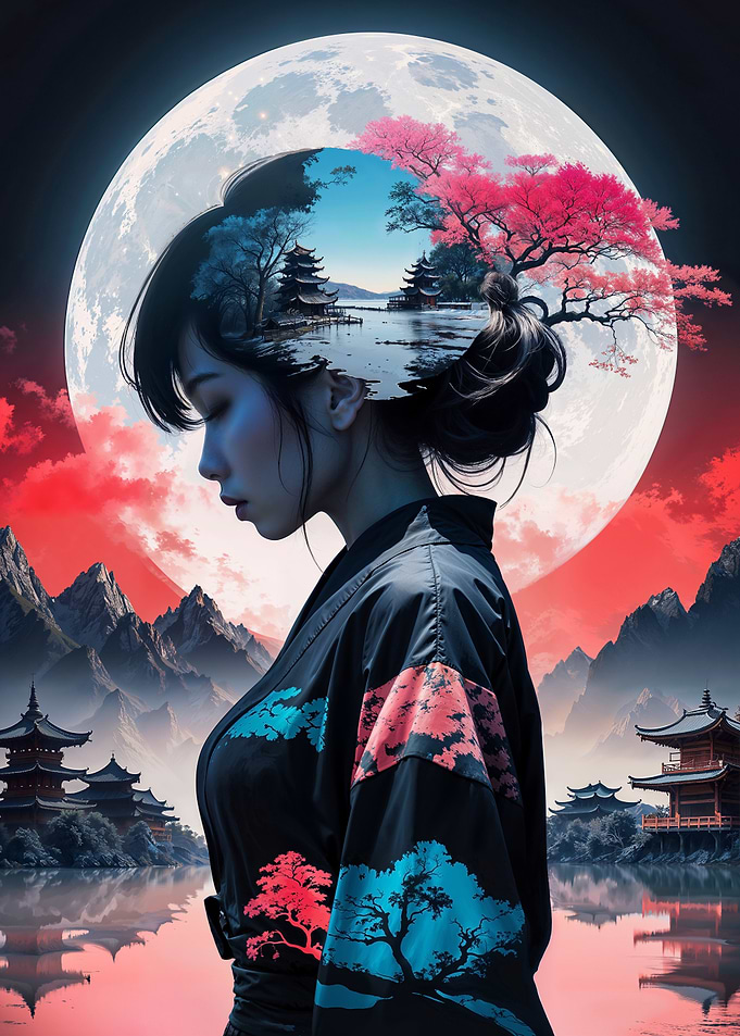 Japanese Moon Woman