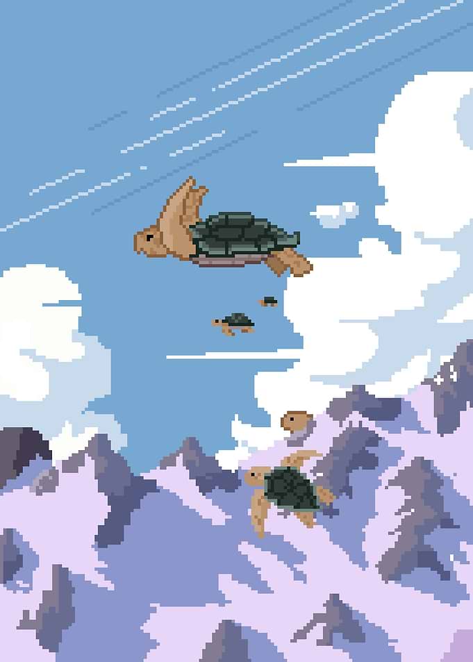 Migration Turtle Surreal