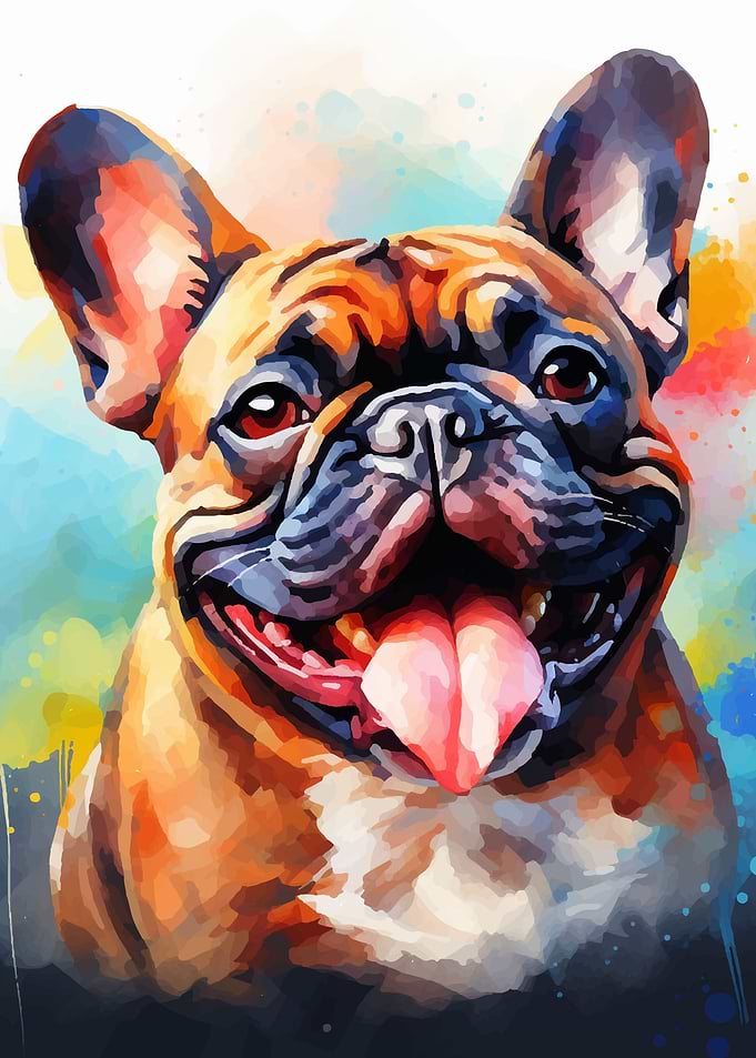 Pug Dog Wall Art Decor