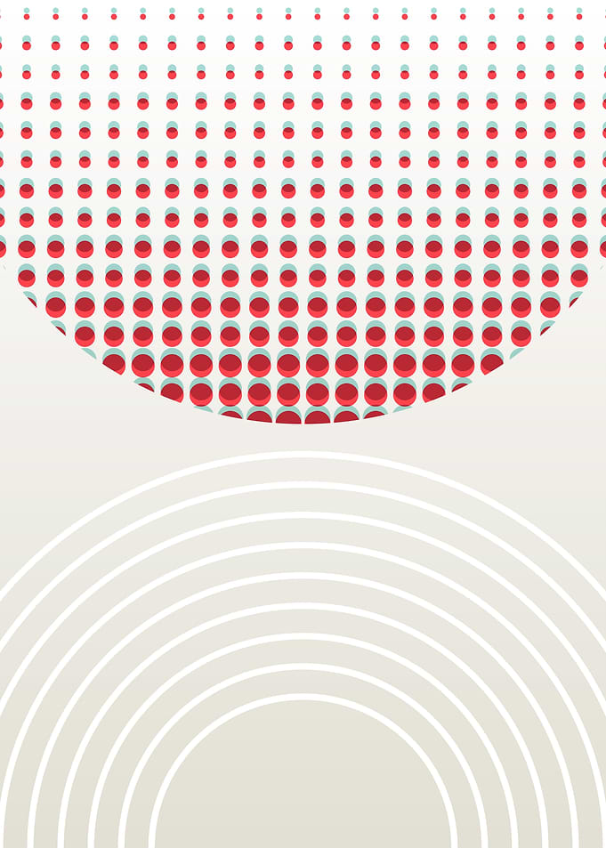 Psychedelic red dots