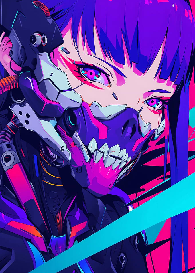 Futuristic Cyberpunk Girl