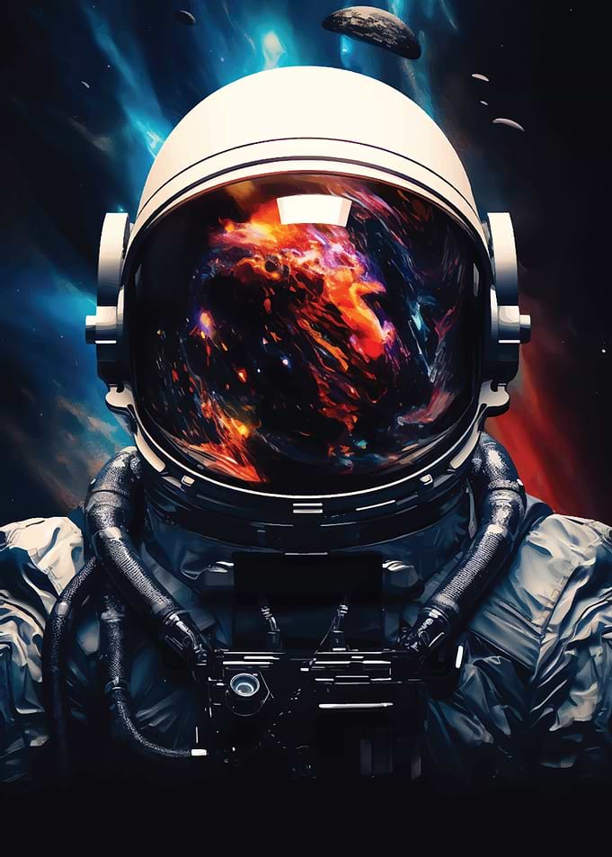 Astronaut Galaxy Cosmic