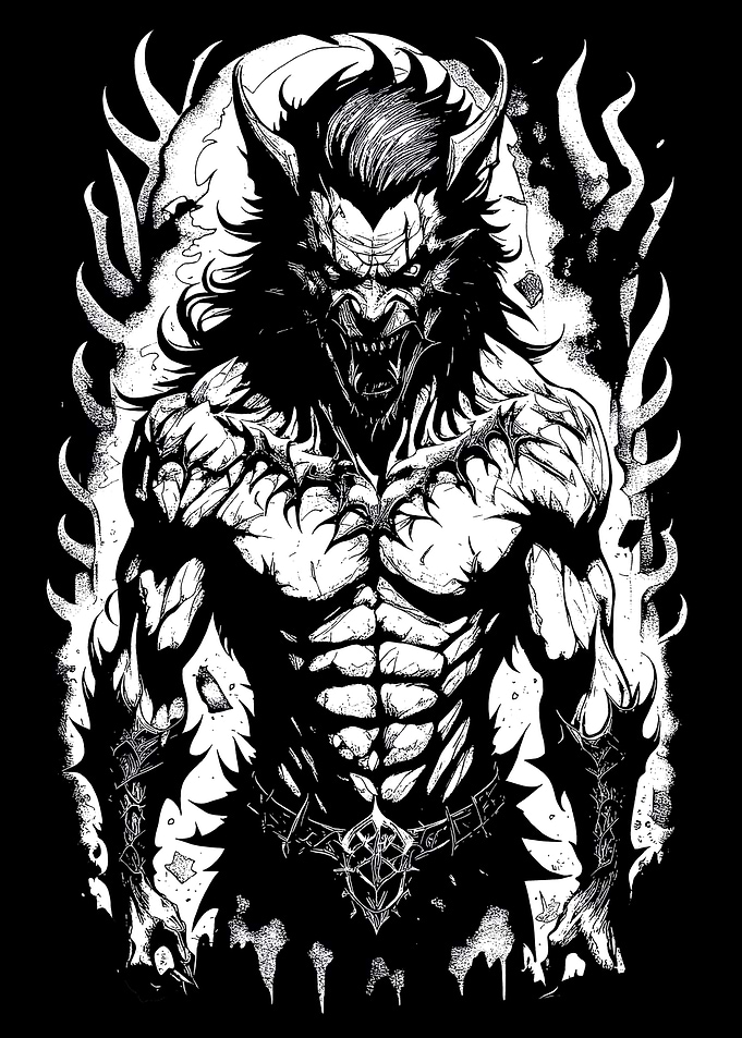 Werewolf Drawing