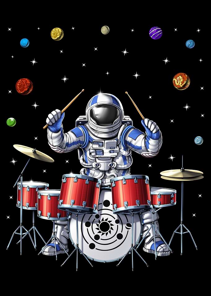 Astronaut Drummer