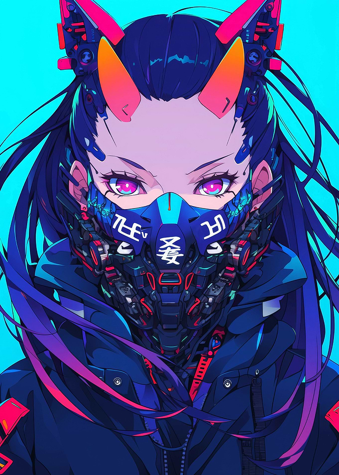 Futuristic Cyberpunk Girl