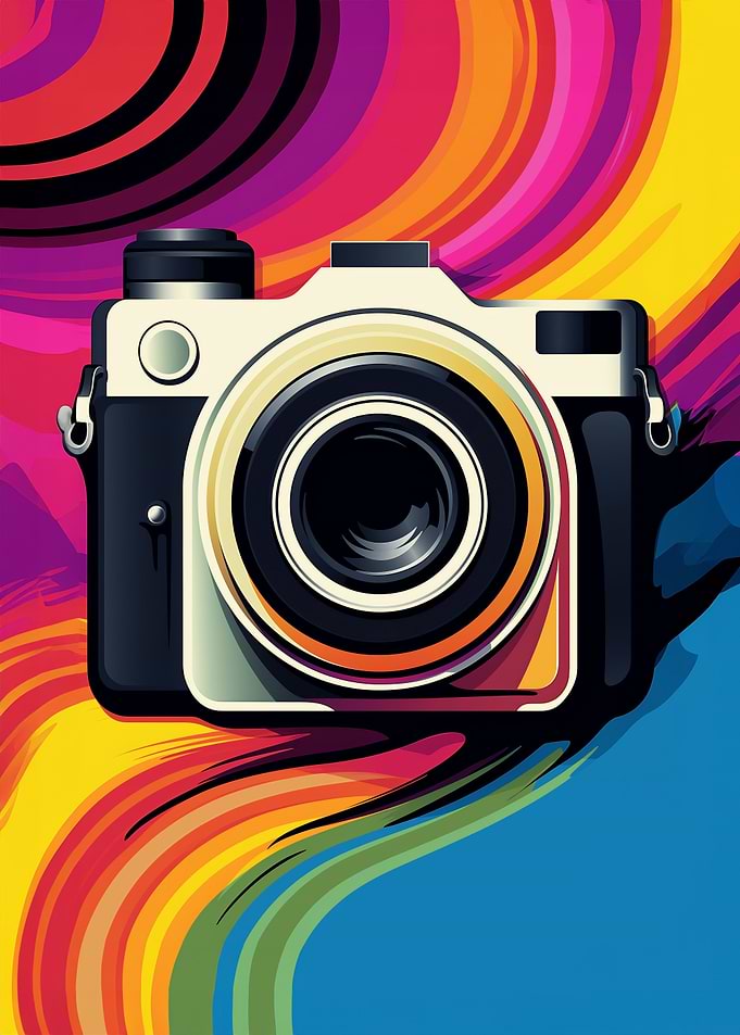 Retro Camera Pop Art