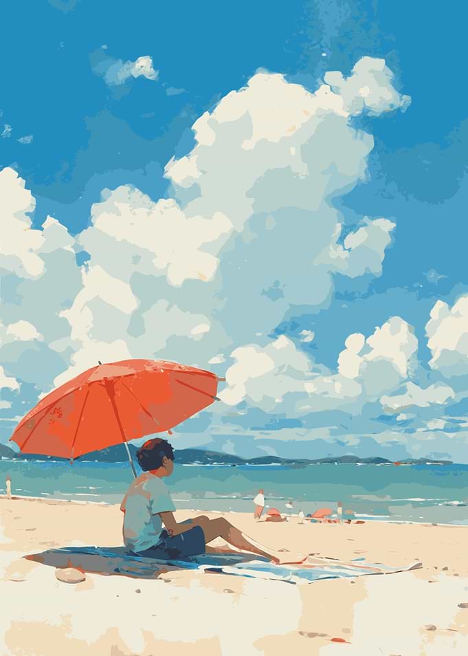 Sunny Serenity by the Shor