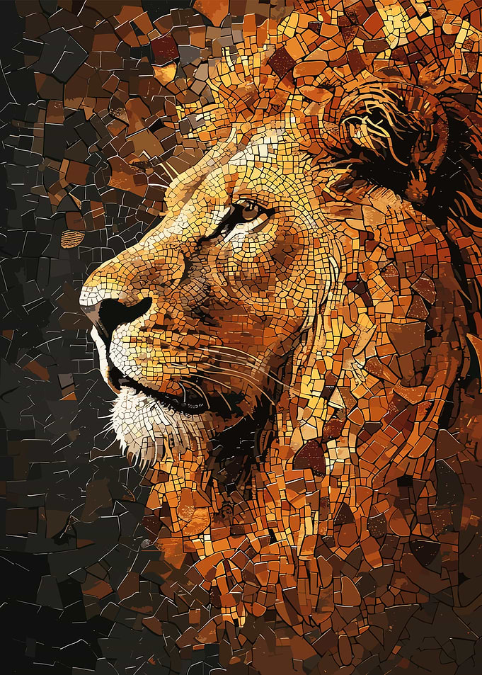 Lion Mosaic