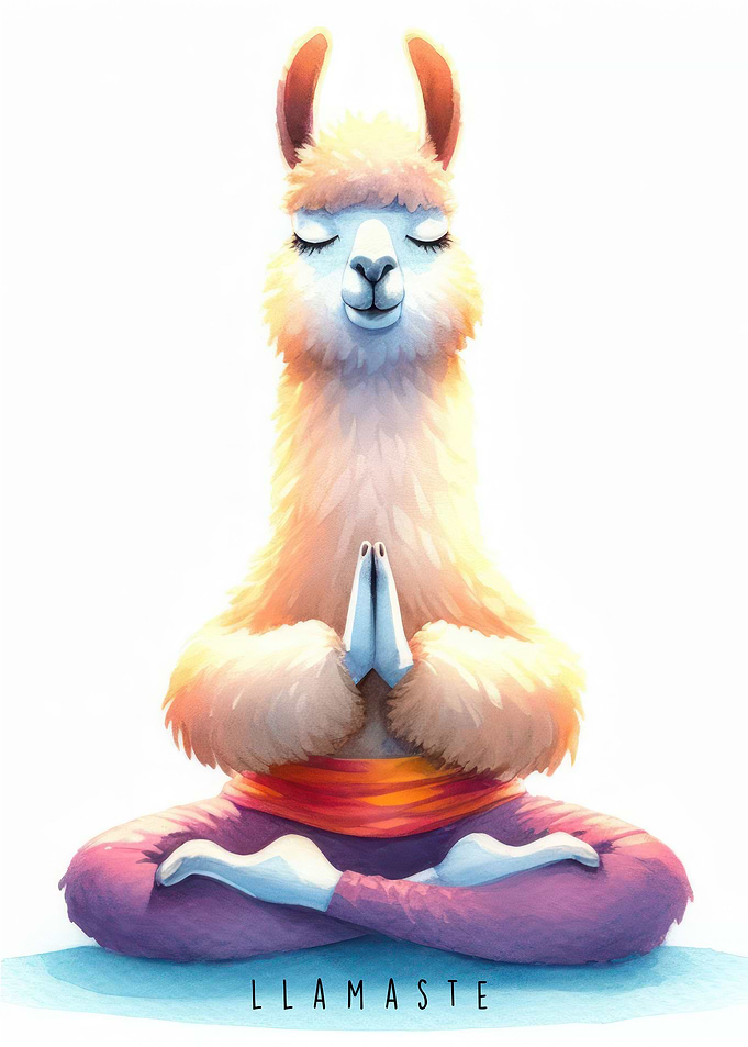 Llamaste Zen Llama Namaste