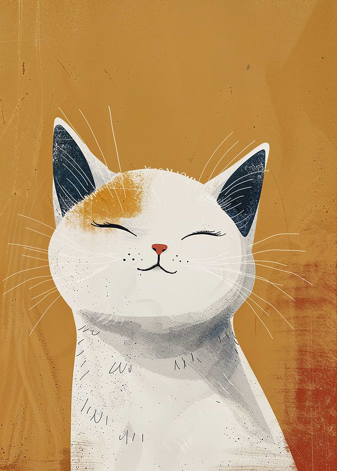 Sunny Feline Smile