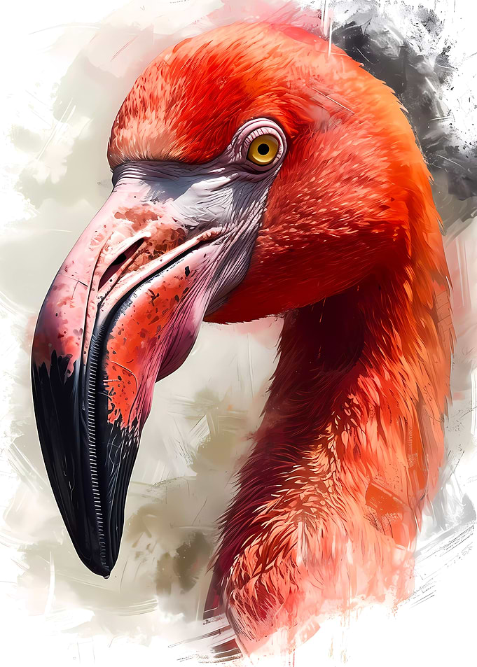 Flamingo Watercolor