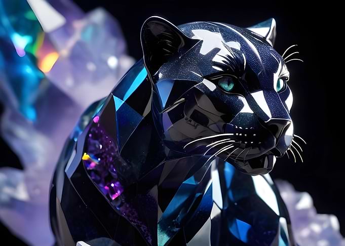 crystal black panther