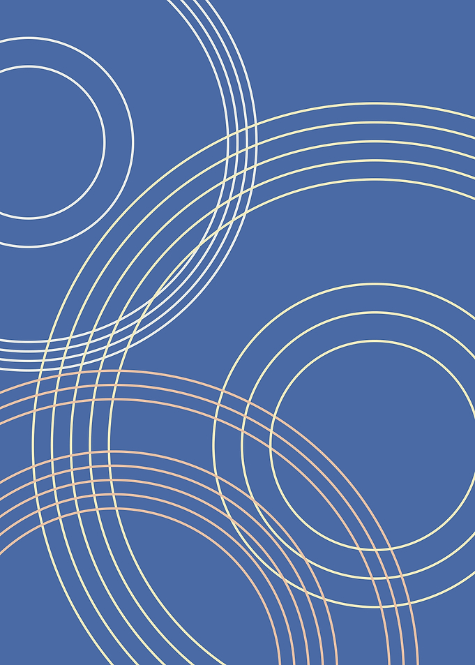 Circles on blue background