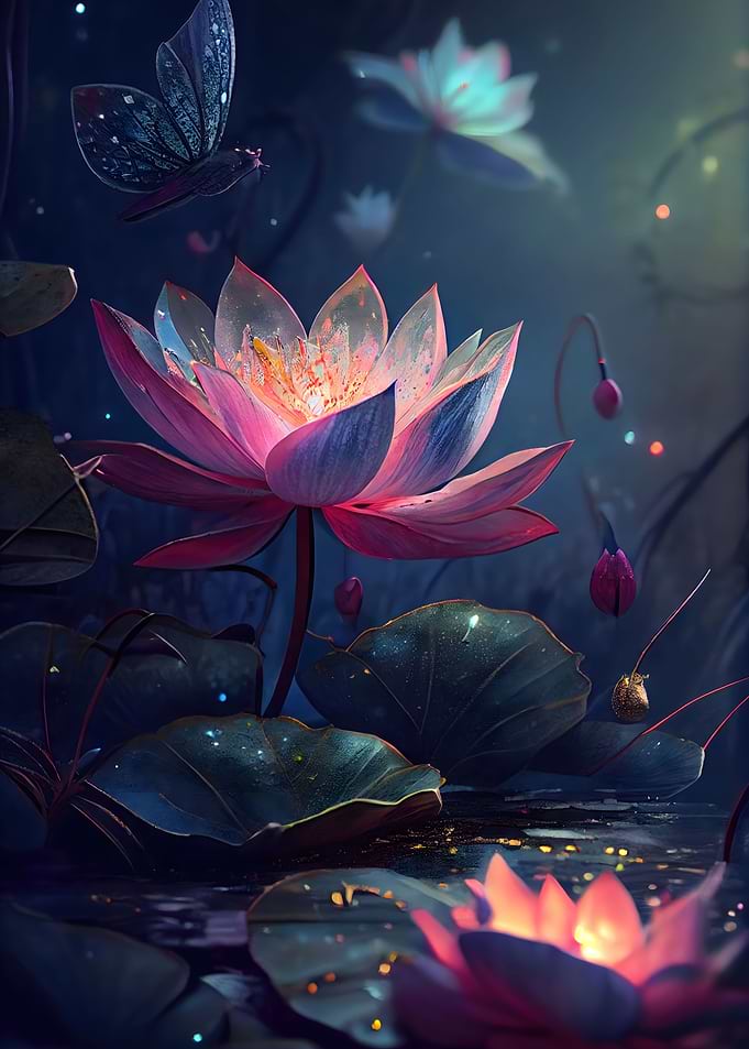 Cosmic Bloom Black Lotus