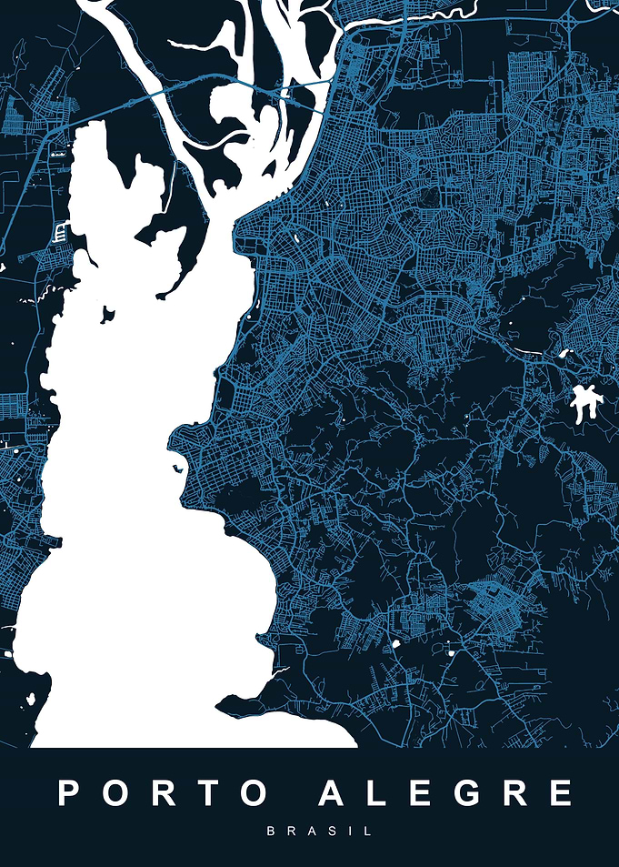 MAP PORTO ALEGRE BRASIL