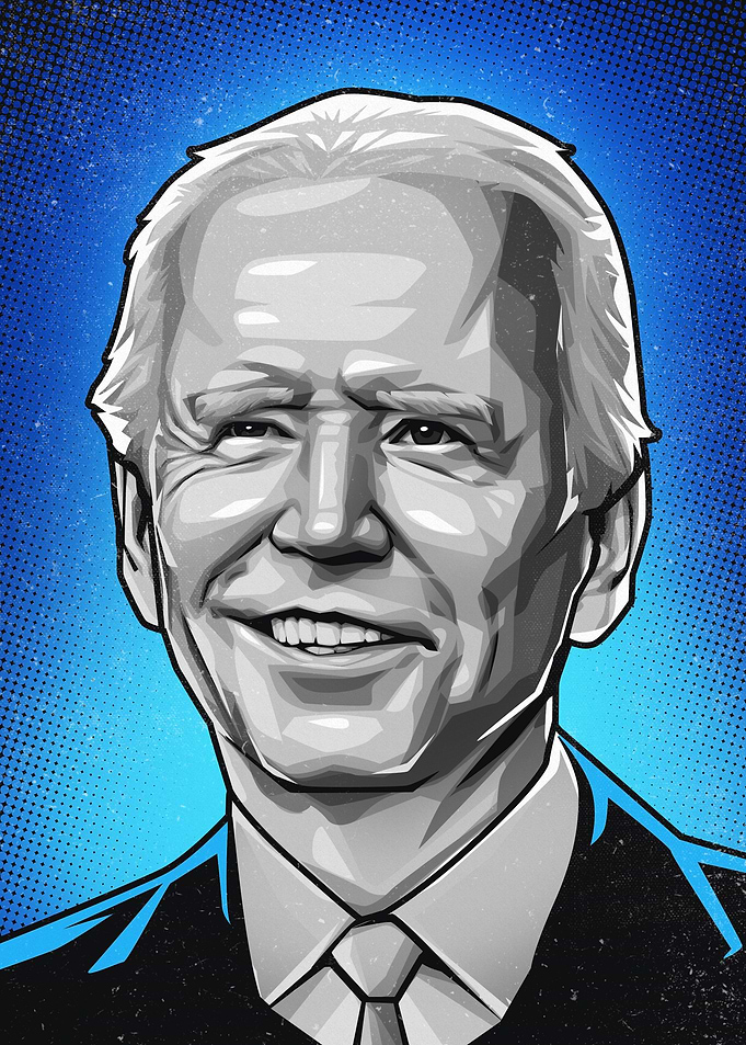 Joe Biden Vector Art