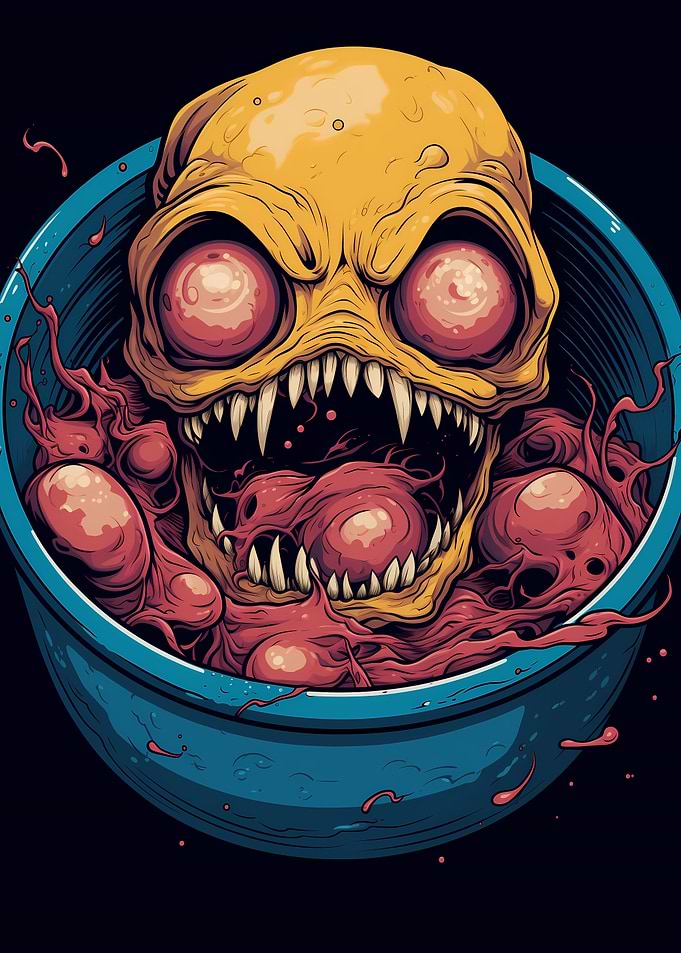 Creepy Head Bowl